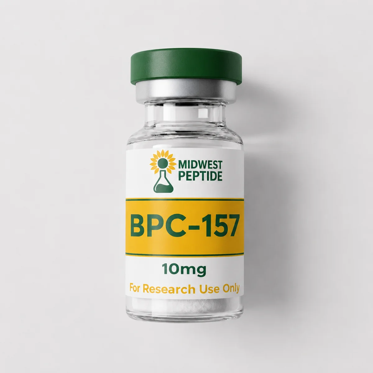 Midwest Peptide BPC-157 10mg research vial