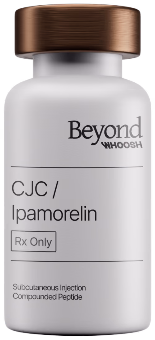 Beyond Whoosh prescription-grade CJC-1295 and ipamorelin Lean Bulk vial