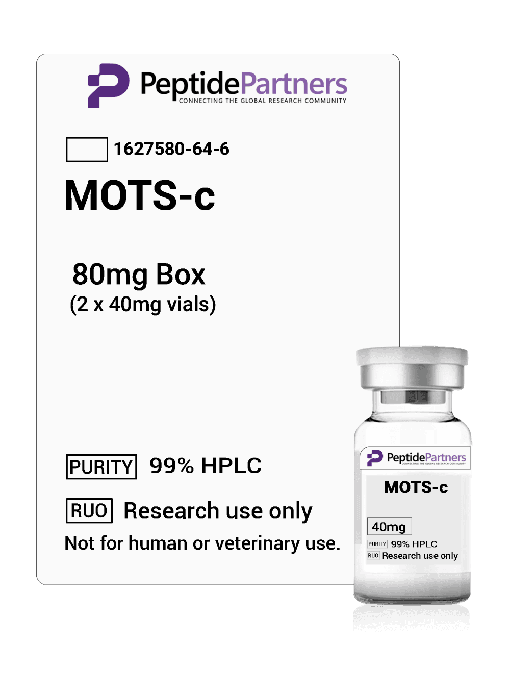 MOTS-c 40mg product from Peptide Partners