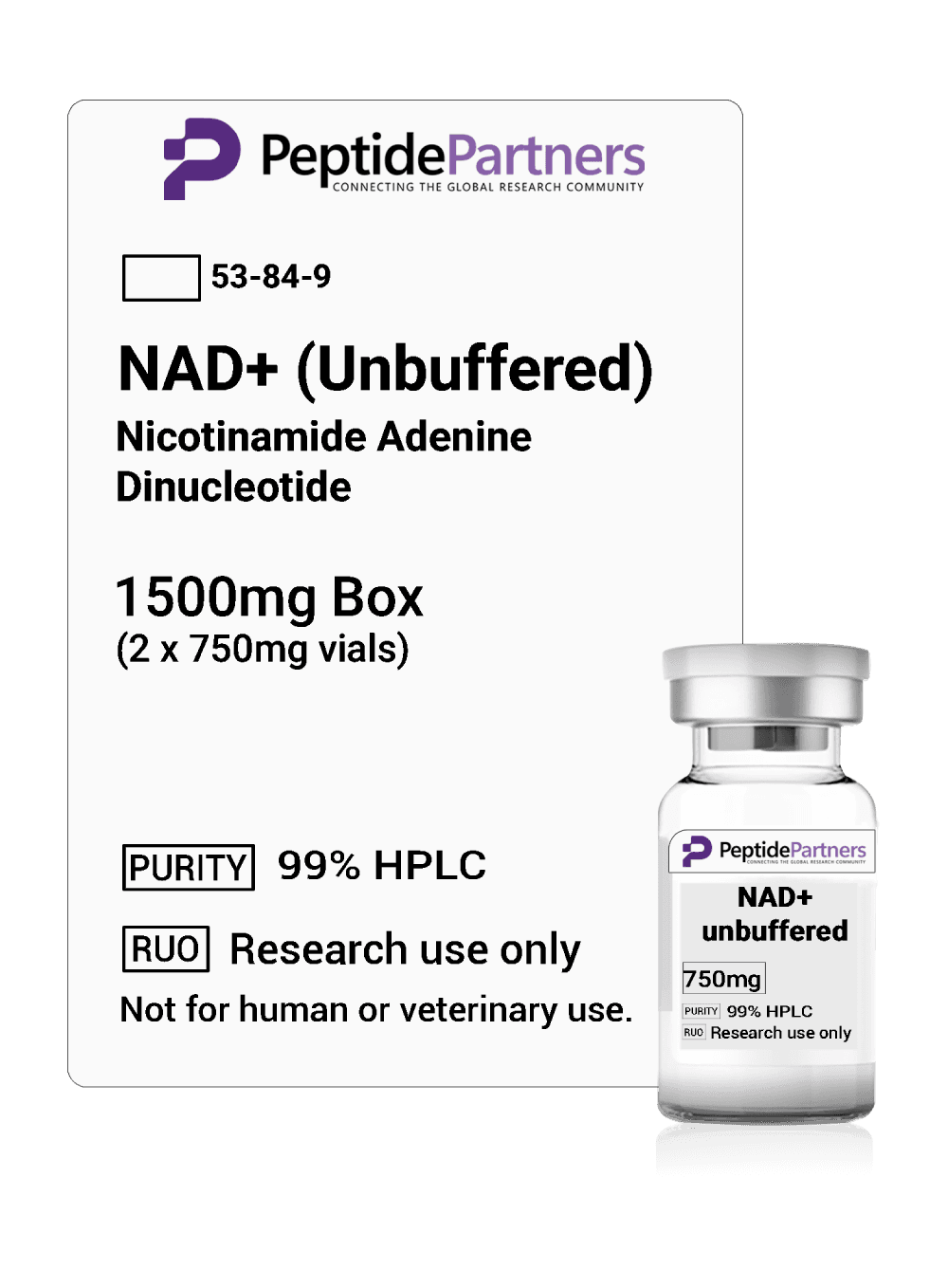 NAD+ Unbuffered product from Peptide Partners