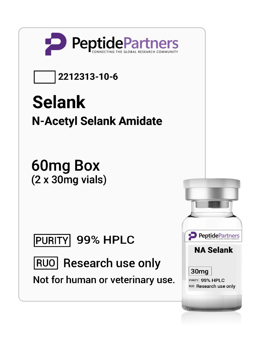 NA-Selank Amidate product from Peptide Partners