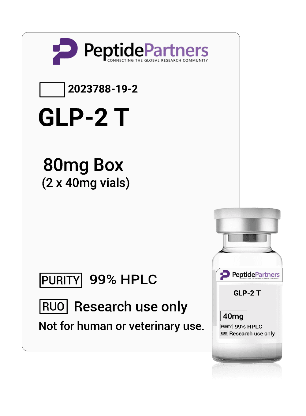 Tirzepatide product from Peptide Partners