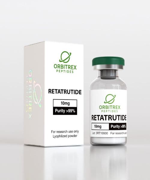 Retatrutide 10mg product from Orbitrex Peptides